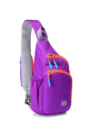 Outdoor Sporları İçin Rahat Ve Pratik Koşu Çantası, Bisiklet Ve Trekking Aktivitesine Uygun Mor