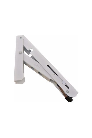 Gürçay Mandallı Katlanabilir Masa Konsolu 1 Çift Beyaz 40Cm