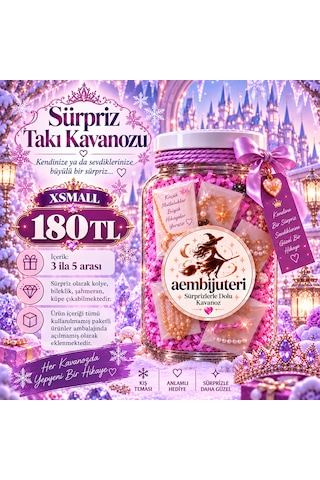 Sürpriz Takı Kavanozu Altın Rengi