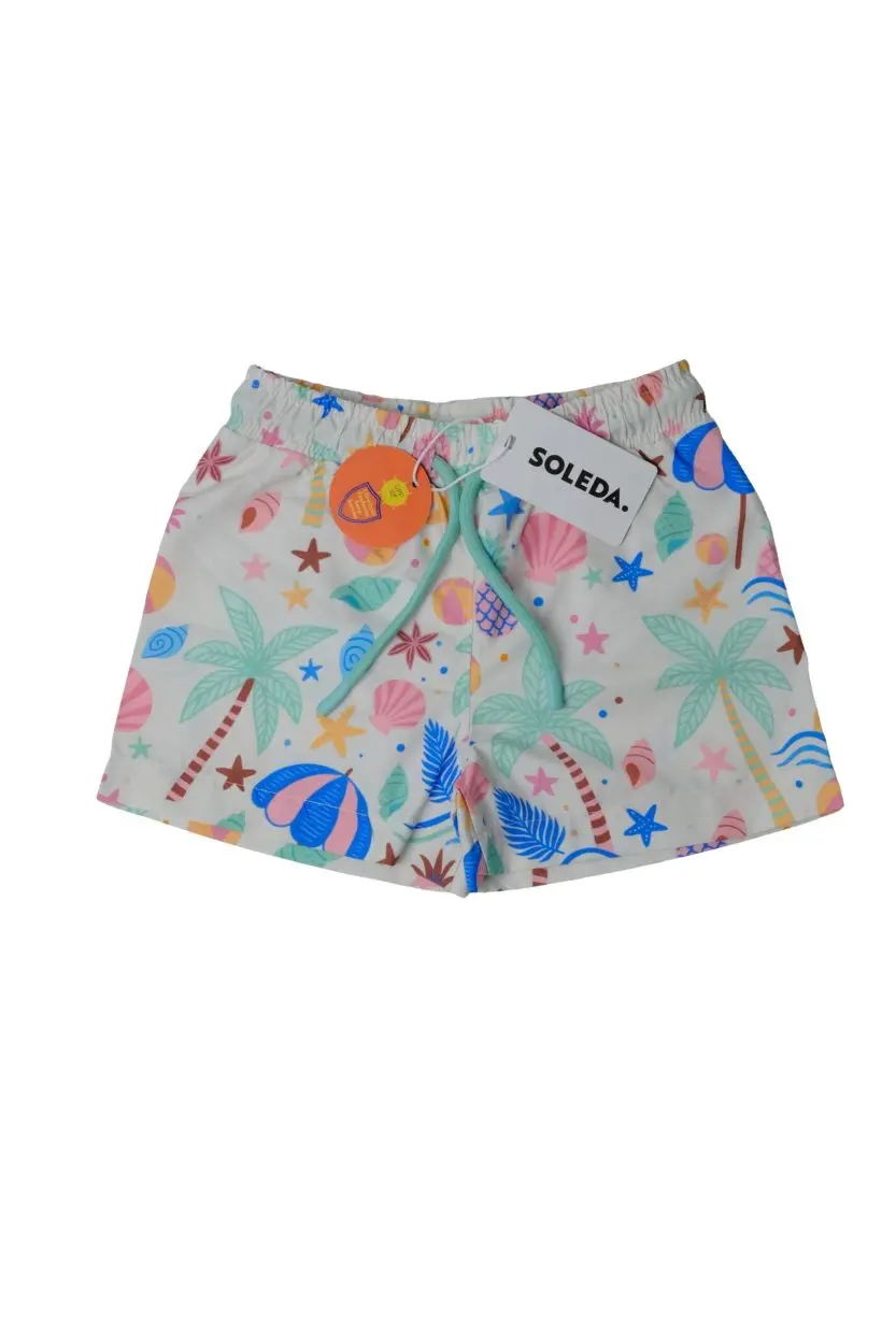 Soleda Hızlı Kuruyan Erkek Çocuk Deniz Şortu Beach Fun Çok Renkli