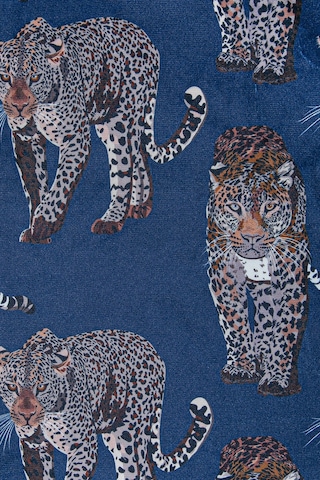 Leopar Kadife Kırlent Kılıfı Lacivert 45x45 Lacivert