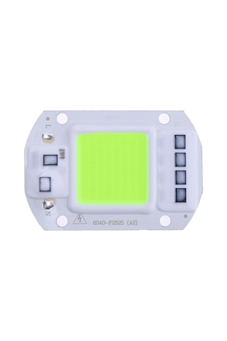 Yeşil 220V Projektör Cob Led 50W Driver Çipli