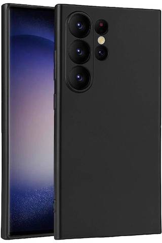 Zore Galaxy S24 Ultra Uyumlu Msra Premier Silikon Kılıf-siyah Siyah