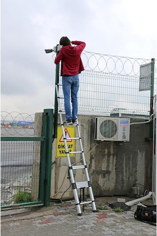 Ebax 13 Basamaklı Teleskopik Merdiven Uzayan 3.8 M