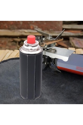 Pazly Gaz Tankı Kapağı - Kolay Kullanımlı Kamp Silindiri Siyah Siyah