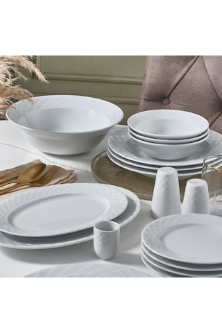Güral Porselen Alfa 36 Parça 6 Kişilik Yemek Takımı