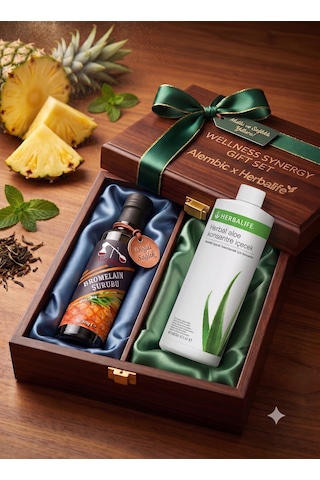Aloe Konsantre Aromalı İçecek Alembic Bromelain Hediyeli