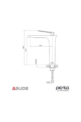 Penta 4651h-w Vıola Whıte Chrome Yuksek C.lavabo Batarya Beyaz