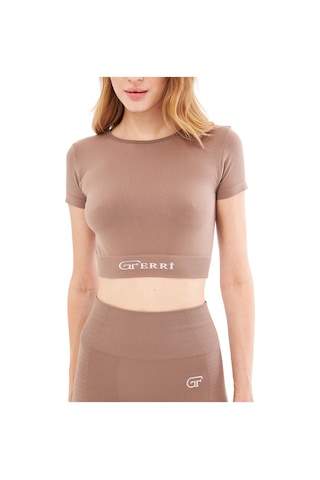 Giorgina Ferri Yumuşak Dokulu, Esnek Yoga, Koşu, Spor Ve Günlük Crop Top Mila