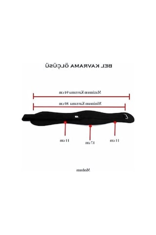 Siyah Ağırlık Kemeri - Güç Ve Destek İçin İdeal Seçim
