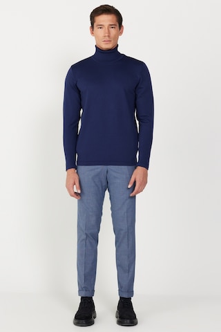 AC&Co / Altınyıldız Classics ERKEK LACI Standart Fit Normal Kesim Tam Balıkçı Yaka Yumuşak Dokulu Basic Triko Kazak Çok Renkli