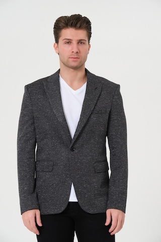 Bonesti Erkek Slim Fit Blazer Ceket Antrasit Kırçıllı