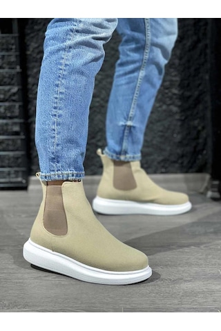 Knack Yüksek Taban Ayakkabı 111 Vizon Süet 001