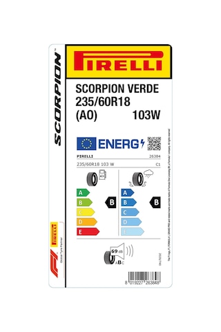 Pirelli 235/60r18 103w Ao Scorpıon Verde Yaz Lastiği 2023