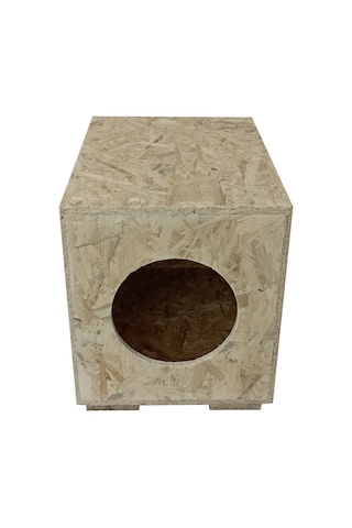 Apak Ahşap OSB Yağmura Dayanıklı Kedi Yuvası Kedi Evi