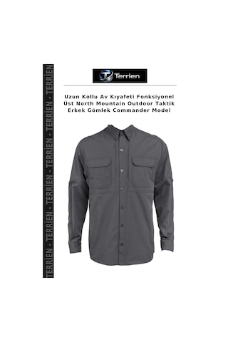 Terrien Uzun Kollu Av Kıyafeti Fonksiyonel Üst North Mountain Outdoor Taktik Erkek Gömlek Commander Model Çok Renkli