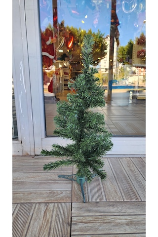 60cm Yılbaşı Ağacı Yeşil Çam Ağacı Plastik Ayaklı 1 Adet