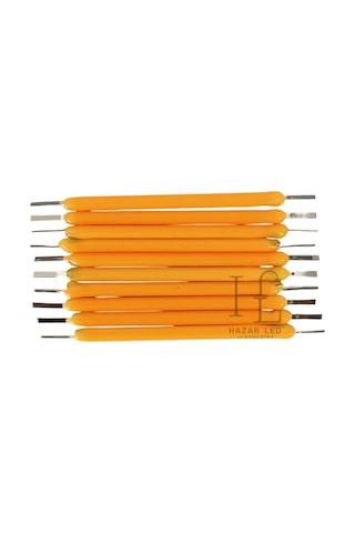 3 Volt 38mm Led Filament Sarı Amber Retro Tungsten Filament 10 Adet