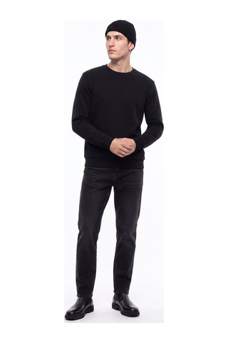 Mustang Siyah Erkek Basic Nakışlı Sweatshirt M6wm-swt1590