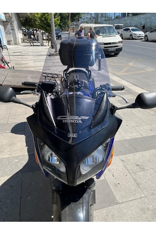 2006 - 2009 Honda Cbf 100 Uzun Ön Cam Açık Füme 56cm 4mm Zeus Acik Füme
