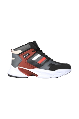 M.p. 232-1014 Mr Erkek Siyah-bordo Cilt Basketbol Ayakkabı-siyah Siyah