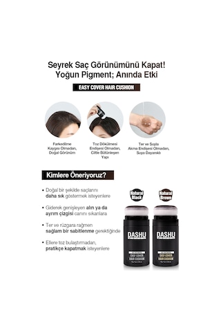 Dashu Daily Easy Cover Hair Cushion Black