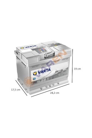 Varta Akü 12V 60 Ah Amper Agm 680A Start-Stop D52 / 514498604