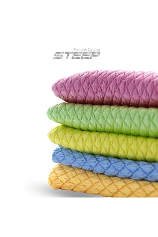 Steep Ultimate Mikrofiber Baklava Desen Cam Temizlik Bezi 40x40 Cm
