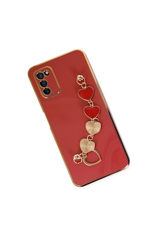 Newface - 472 - Samsung Galaxy Uyumlu A03s Kılıf Esila Silikon - Csmo-tex - - Kırmızı