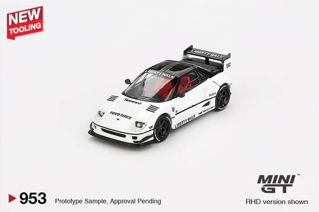 Mini Gt 953 Mazda Az-1 Liberty Walk Lb40 White 2024 Tokyo Auto Salon 1/64 Model Araba