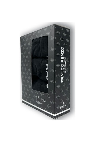 Franco Renzo Erkek 3'lı Lüx Kutulu Pamuklu Ve Likralı Boxer Koyu Haki