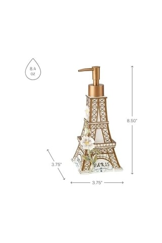 Avanti Linens Paris Botanique Collection, Multi, Losyon Pompası/sabunluk 000 Açık Krem