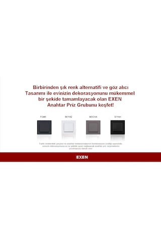 Exen Karell Beyaz Tekli Çerçeve