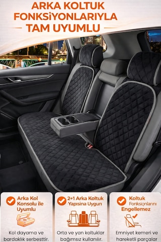 Oto Koltuk Kılıfı Tay Tüyü Oto Koltuk Minderi Tam Set Terletmez,kaymaz,su Geçirmez,airbag Uyumlu - Mnd5x4 Stiloto