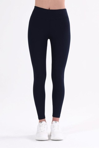 Kallima Lacivert Içi Polarlı Kışlık Yüksek Bel Toparlayıcı Fitilli Tayt Lacivert