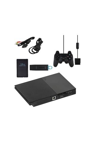 Sony Playstation 2 SCPH90004 128 MB Cart 64 GB Bellek PS2 Set