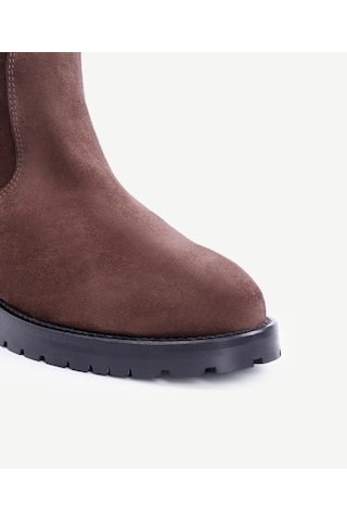 Yargıcı İçi Kürklü Deri Uzun Bot 25kkay4020x 003 Kahverengi