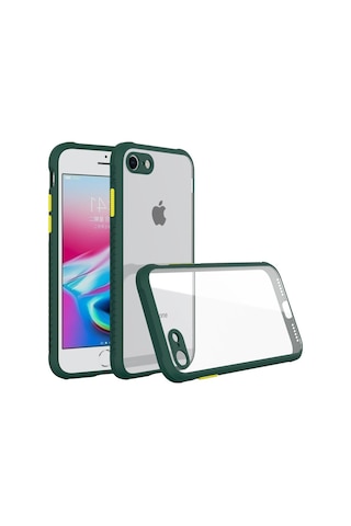 Nettech Apple Uyumlu iPhone 6 Plus Kamera Lens Korumalı Arka Koruma Kılıf - Yeşil Yeşil