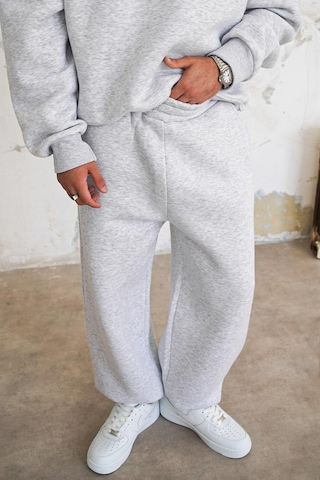 Gri Melanj Cozy Basic Paça Lastik Oversize Eşofman GRI MELANJ
