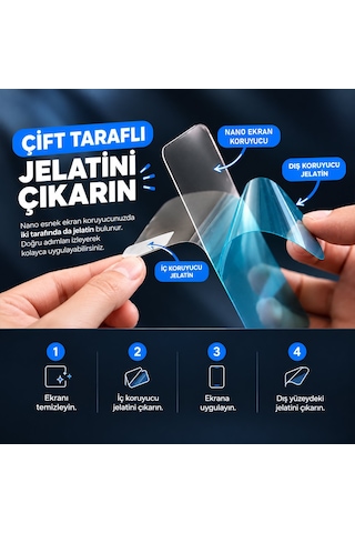 Caseonn Samsung Galaxy Uyumlu Tab S9 Fe Sm-x510/x516b Esnek Ultra İnce Nano Cam Ekran Koruyucu Şeffaf