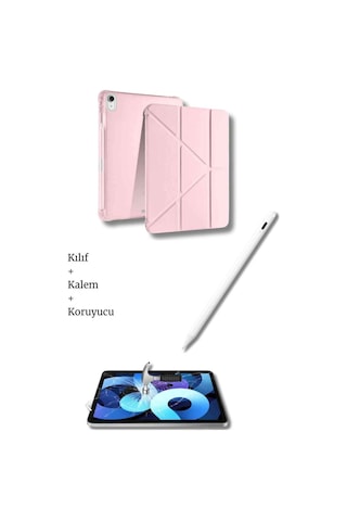Apple Uyumlu iPad  A16 11. Nesil Ve 10. Nesil A3355 A2757 Tablet Kılıfı Tablet Kalemi Ekran Koruyucu Set Tablet Kılıfı