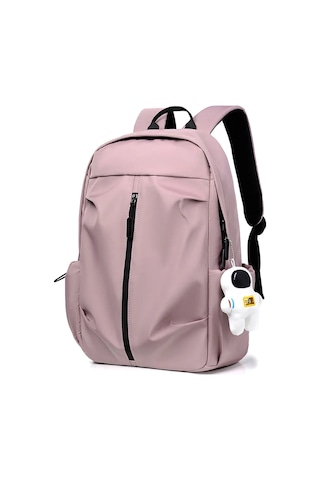 Ranyeek Su Geçirmez Anti-hırsızlıklı Çift Omuzlu Sırt Çantası, Büyük Kapasite, Seyahat/okul İçin, 7.9" Tablet Uyumlu, Astronot Figürlü, Pembe 9399 Çok Renkli