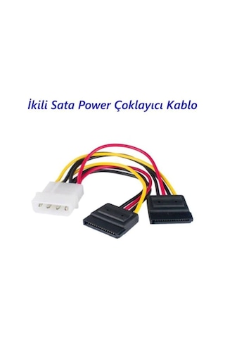SpeedUF Sata Power Kablosu 2 Li 15Cm Çoklayıcı