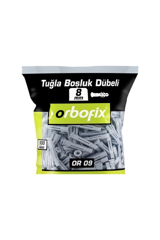 Orbofix Tuğla Boşluk Dübeli 8mm 500 Adet