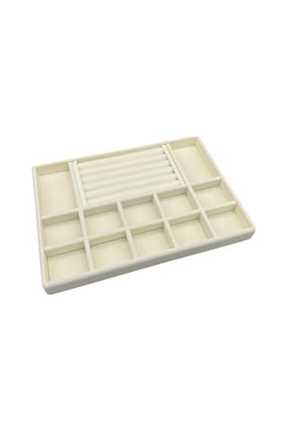 İstanbul Model Süet Kumaş Krem Renk 24/34 Cm Takı Sergileme Standı Diğer