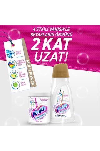 Vanish Kosla Multipower Oxi Advance Beyazlar İçin Leke Çıkartıcı & Deterjan Güçlendirici Toz 800 G