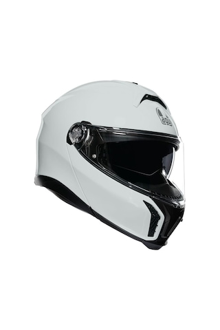 Agv Tourmodular Solid Stelvio Çene Açılır Kask Beyaz