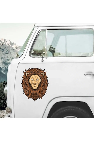 Aslan Galatasaray Cim Bom Bom Sticker - Araba Oto Motosiklet Karavan Cam Sticker - 00286 60X50 Cm