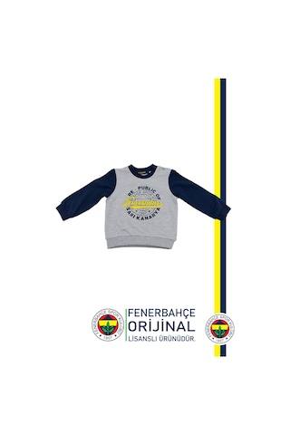 Fenerium Fenerbahçe Lisanslı Kişiye Özel Lacivert Bebek Sweat Republic Of Fenerbahçe Hediyelik Ahşap Kutulu Lacivert