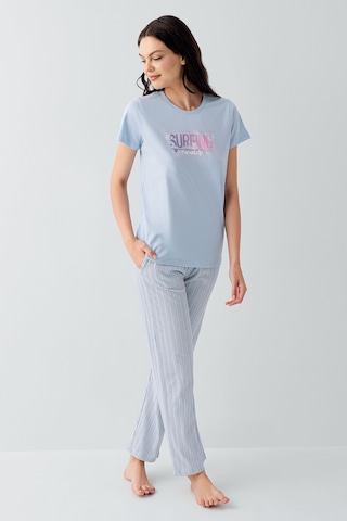 Arnetta Kadın Mavi Pijama Takım Ar3598-s-v1 Mavi